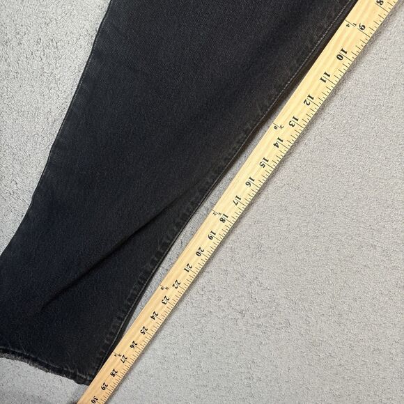 Levi’s 501 Jeans Men’s Size 32x30 Fits 34x29 Black Distressed Button Fly - Picture 8 of 16